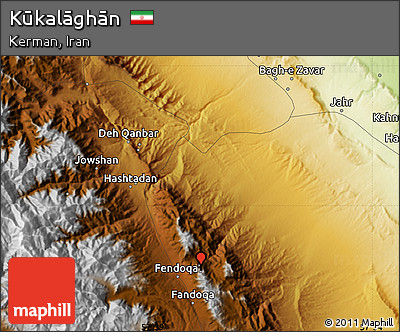 Physical Map of Kūkalāghān