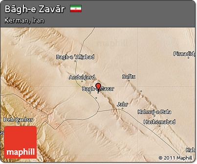 Satellite Map of Bāgh-e Zavār