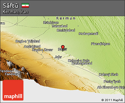 Physical Panoramic Map of Sāftū