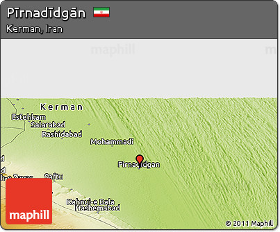 Physical Panoramic Map of Pīrnadīdgān