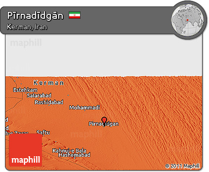 Political Panoramic Map of Pīrnadīdgān