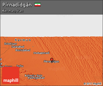 Political Panoramic Map of Pīrnadīdgān