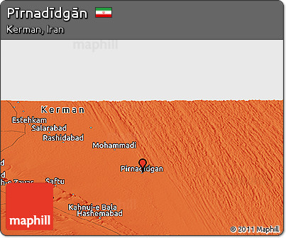 Political Panoramic Map of Pīrnadīdgān