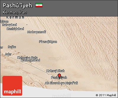 Satellite Panoramic Map of Pashū'īyeh