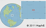 Savanna Style Location Map of the area around 30° 13' 46" N, 57° 43' 30" W