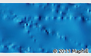 Shaded Relief 3D Map of the area around 30° 13' 46" N, 59° 25' 29" W