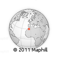 Outline Map of the Area around 30° 13' 46" N, 5° 52' 30" W, rectangular outline