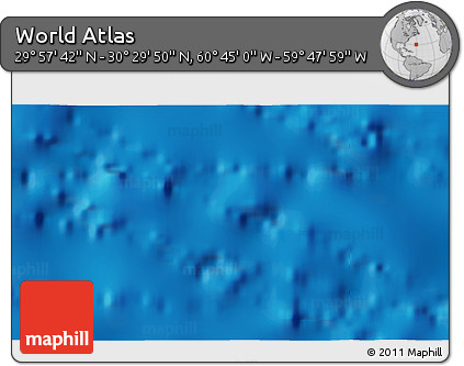 Physical 3D Map of the Area around 30° 13' 46" N, 60° 16' 29" W
