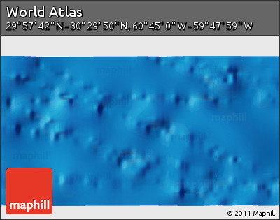 Physical 3D Map of the Area around 30° 13' 46" N, 60° 16' 29" W