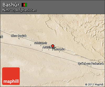 Satellite 3D Map of Bashūr