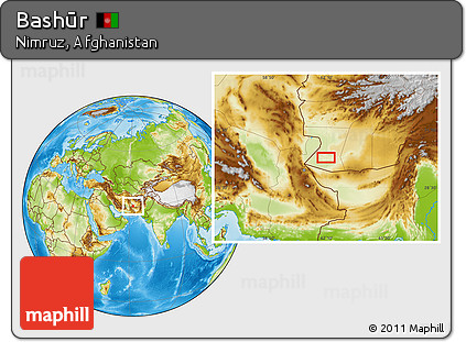 Physical Location Map of Bashūr