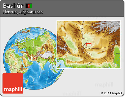 Physical Location Map of Bashūr