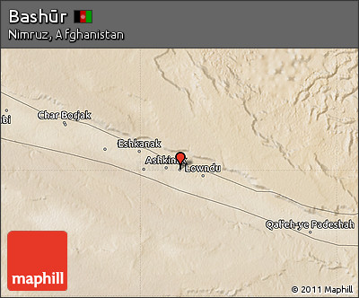 Satellite Map of Bashūr