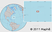 Gray Location Map of the area around 30° 13' 46" N, 62° 49' 30" W