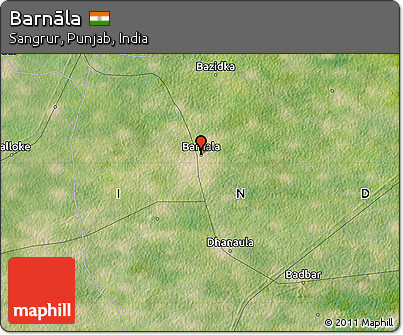 Satellite Map of Barnāla