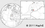 Blank Location Map of Ouinislane