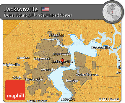 Political Map of Jacksonville