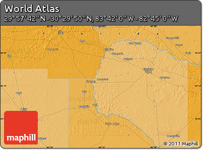 Political Map of the Area around 30° 13' 46" N, 83° 13' 29" W
