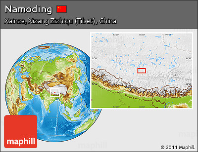 Physical Location Map of Namoding