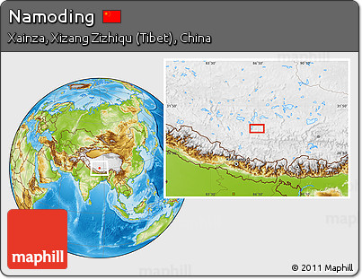 Physical Location Map of Namoding