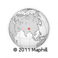 Outline Map of the Area around 30° 13' 46" N, 87° 37' 30" E, rectangular outline