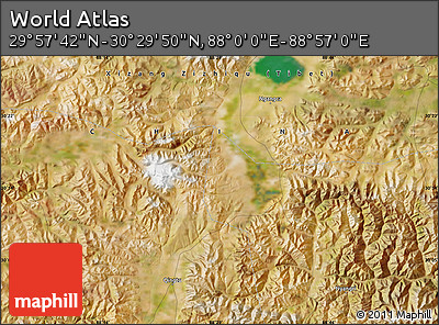 Satellite Map of the Area around 30° 13' 46" N, 88° 28' 29" E