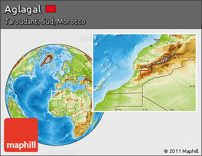 Physical Location Map of Aglagal