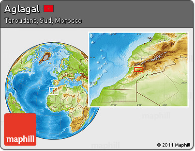 Physical Location Map of Aglagal