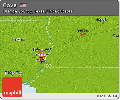 Physical 3D Map of Cove