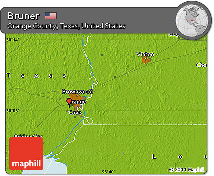 Physical Map of Bruner