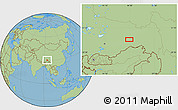 Savanna Style Location Map of the area around 30° 13' 46" N, 94° 25' 30" E