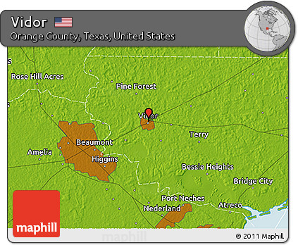 Physical 3D Map of Vidor