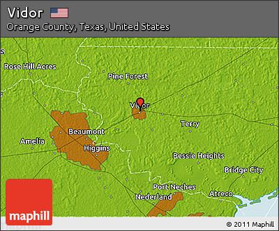 Physical 3D Map of Vidor