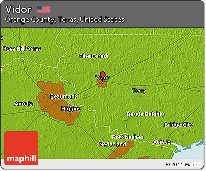 Physical 3D Map of Vidor