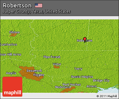 Physical Panoramic Map of Robertson