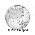 Outline Map of the Area around 30° 13' 46" N, 96° 58' 29" E, rectangular outline