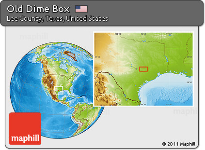 Physical Location Map of Old Dime Box
