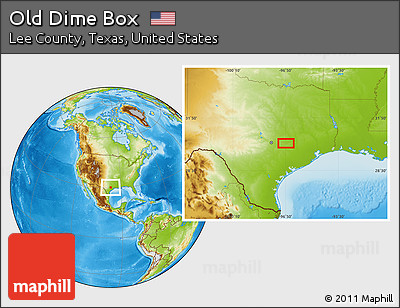 Physical Location Map of Old Dime Box
