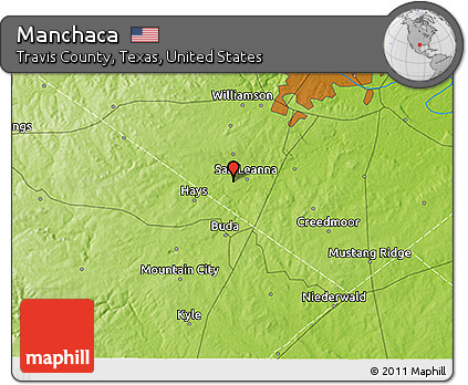 Physical 3D Map of Manchaca