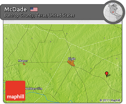 Physical 3D Map of McDade