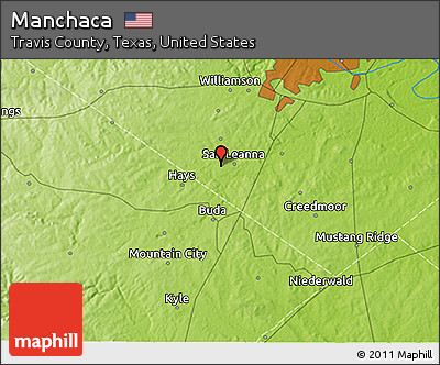 Physical 3D Map of Manchaca