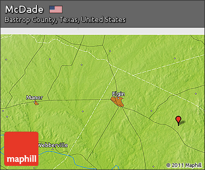 Physical 3D Map of McDade