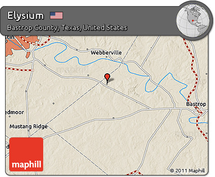 Shaded Relief 3D Map of Elysium
