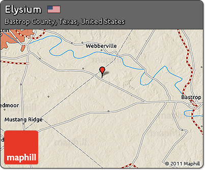 Shaded Relief 3D Map of Elysium