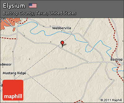 Shaded Relief 3D Map of Elysium