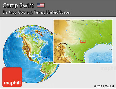 Physical Location Map of Camp Swift