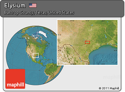 Satellite Location Map of Elysium