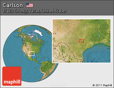 Satellite Location Map of Carlson