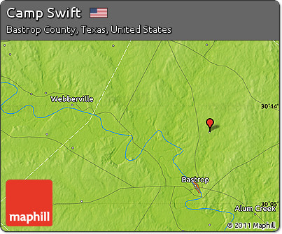 Physical Map of Camp Swift