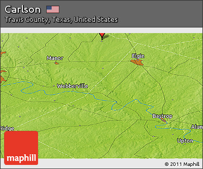 Physical Panoramic Map of Carlson